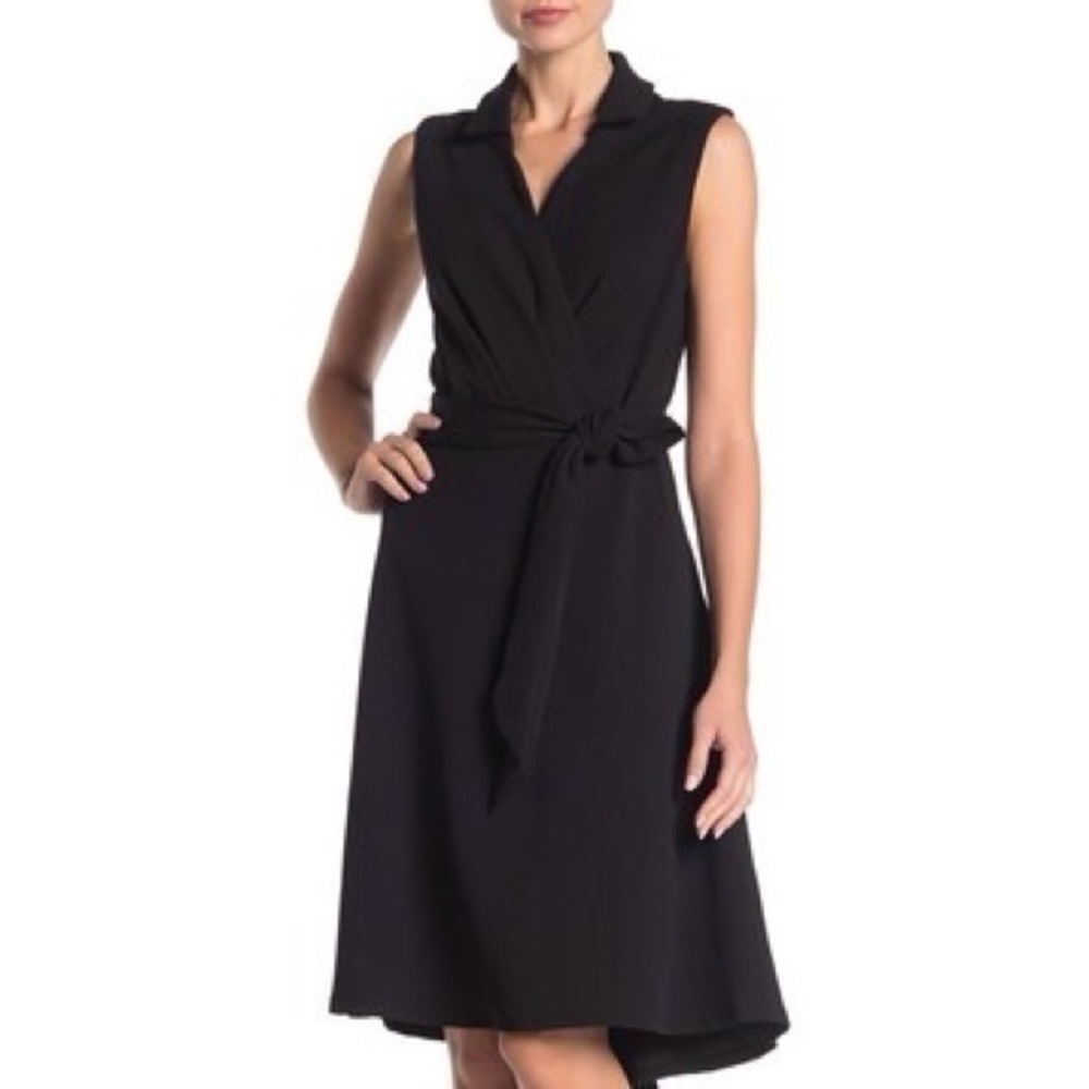 Tash + Sophie Sleeveless Hi-Low Fit & Flare Dress